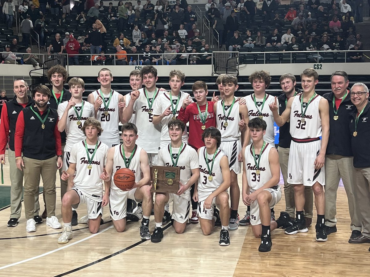 District Champions!! Congratulations to the Falcons for a hard earned 58-41 victory! #FalconPride
