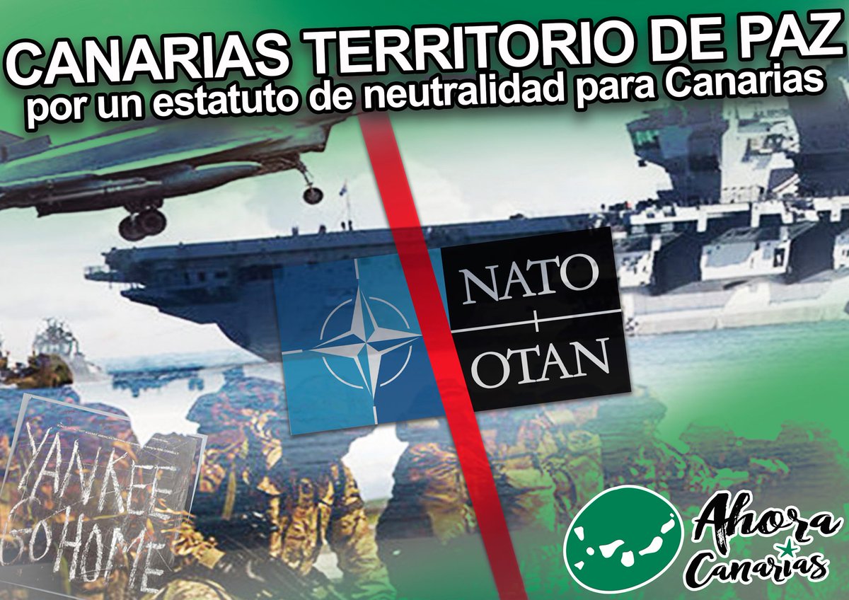Ahora Canarias rechaza que el gobierno de España meta a Canarias en la guerra de la OTAN

🧵👇