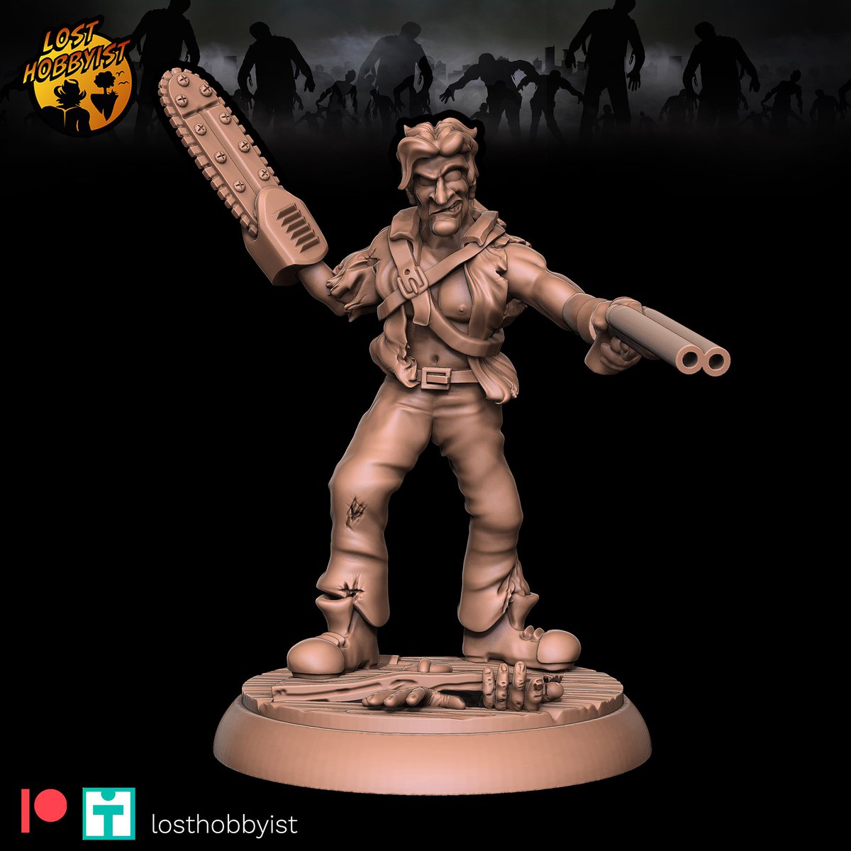 AnimaGamesUK's tweet photo. Hail to the King, Baby! Hero with Chainsaw from @losthobbyist available to buy now at Anima Games - Three versions to choose from! https://t.co/c2SOgEcYIe #EvilDead #Boomstick #Fantasy #Undead #Zombies #Tabletop #Wargaming #RPG #TTRPG #Losthobbyist #Miniatures https://t.co/CoPnu3sV0H