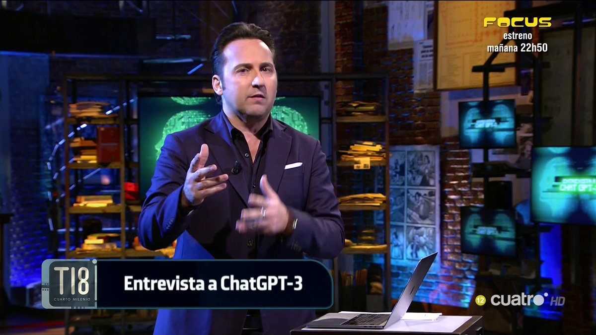 ChatGPT es una inteligencia artificial diseñada para generar textos coherentes a través de un proceso de aprendizaje automático #CuartoMilenio
