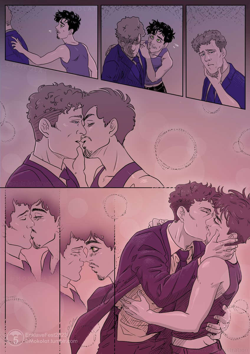 Prompt 2023 : Write a sequel to one of your own klave fancomics.
Prompt 2021 : Commission Dave has to protect pre Vietnam Klaus, who does not trust him.
#klaushargreeves #davekatz #klave #TUA #theumbrellaacademy #robertsheehan #codyraythompson #fanart #comics #Mokolat