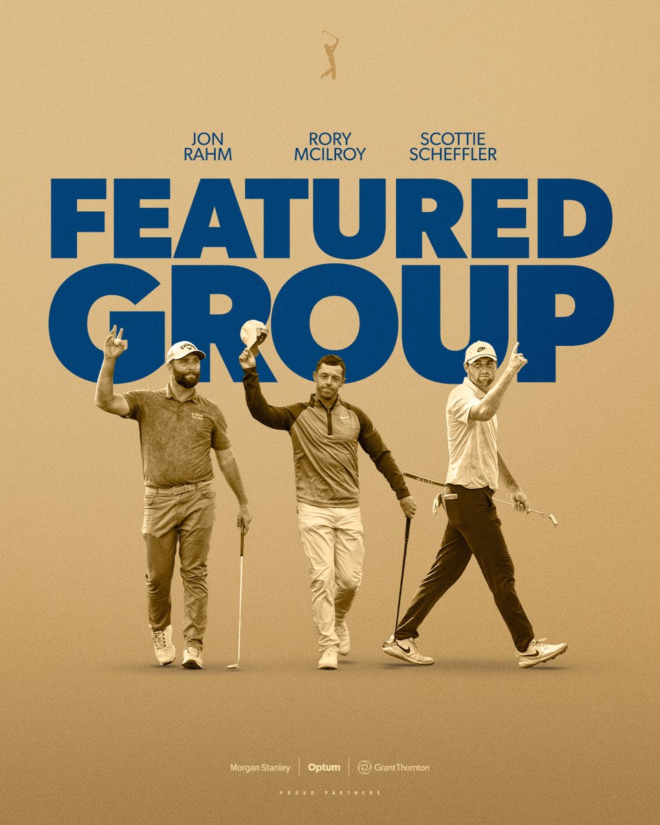 THEPLAYERS's tweet photo. Featured groups for THE PLAYERS Championship.

🏆 @McIlroyRory
⭐️ @JonRahmpga 
⭐️ Scottie Scheffler

🏆 @JustinThomas34 
⭐️ @JordanSpieth 
⭐️ @maxhoma23 

#THEPLAYERS https://t.co/r86drfwSuU