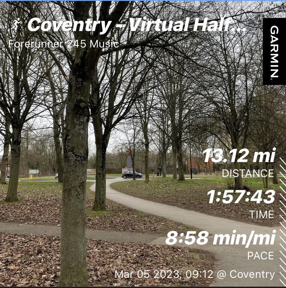 traz68's tweet photo. Morning Run https://t.co/DoasbL1PN7 Virtual Warwick half marathon completed as missed it in Feb due to injury…..although still recovering……01:57:43 was my time struggled with the last 3 miles but got it done 👍#longrundone #HalfMarathon #runner https://t.co/NdWY7HKxML
