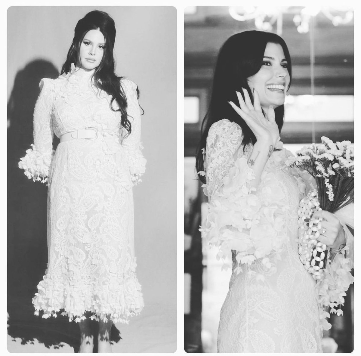 Lana Del Rey in the same style dress that her bestie wore in her wedding! Lana Del Rey in the same style dress that her bestie wore in her wedding!