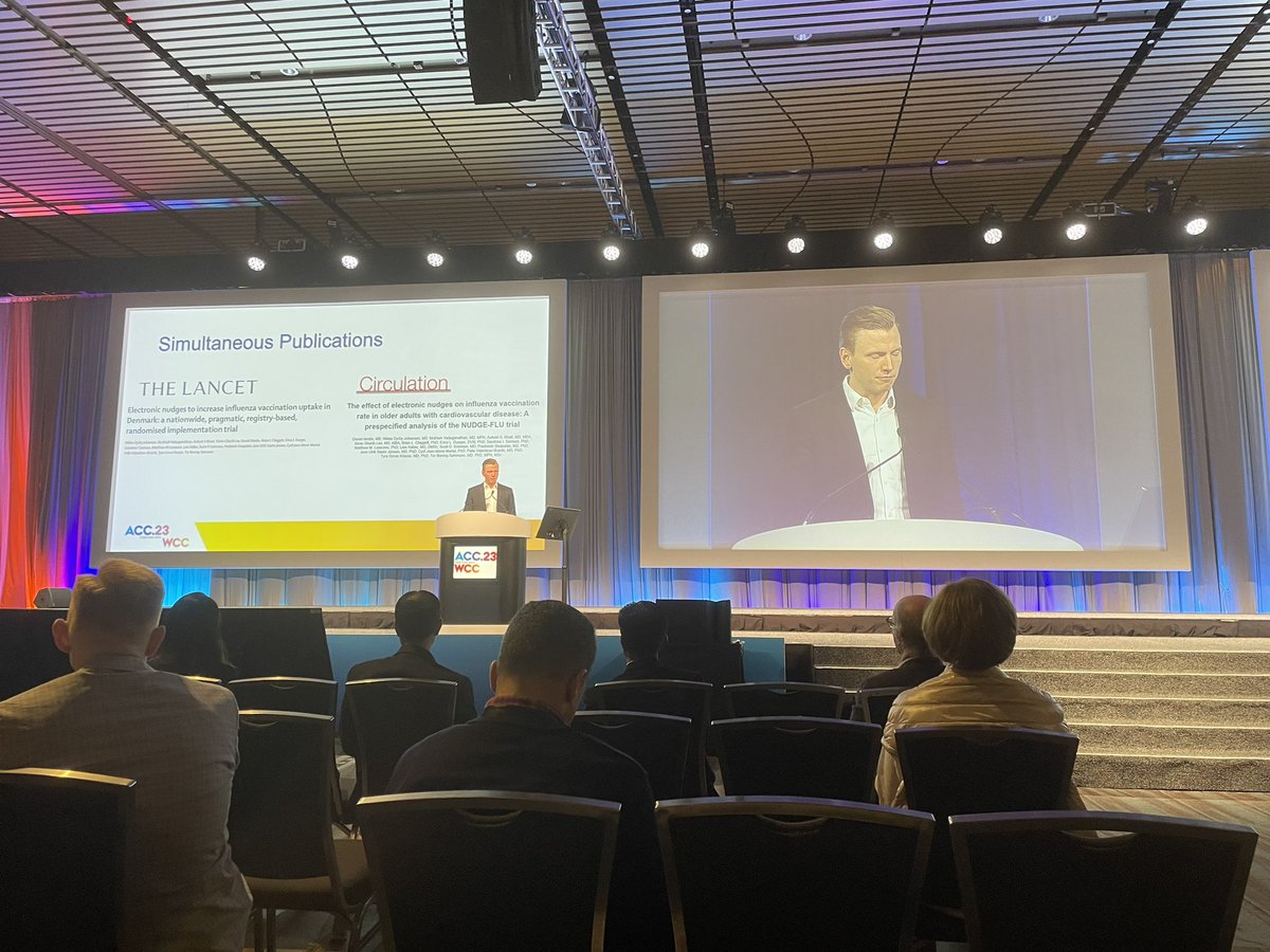 Tor Biering-Sørensen, MD, MSc, MPH, PhD (@torbiering) on Twitter photo Proud of our whole research team in finalizing our NUDGE-FLU trial in which we randomized the whole danish population >=65 years to test which NUDGE letter would increase flu vaccine uptake most.
Presented at the LBCT at ACC and simultaneously published in <a href="/TheLancet/">The Lancet</a> & <a href="/CircAHA/">Circulation</a> Proud of our whole research team in finalizing our NUDGE-FLU trial in which we randomized the whole danish population >=65 years to test which NUDGE letter would increase flu vaccine uptake most.
Presented at the LBCT at ACC and simultaneously published in <a href="/TheLancet/">The Lancet</a> & <a href="/CircAHA/">Circulation</a>