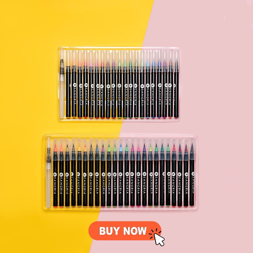 SangriaPens's tweet photo. Hurry up! Buy your favorite pens now and start creating your favorite watercolor artworks💓
.
.
#paintingoftheday #artworks #watercolorpainting #calligraphy #artwork #artworkoftheday #sangriapens https://t.co/WArxVHFYia