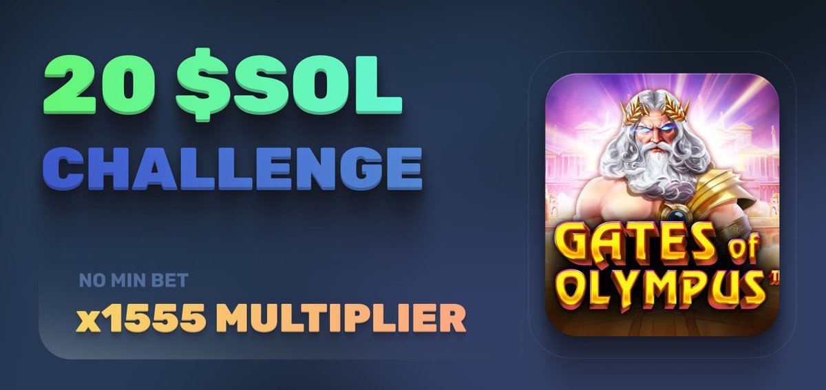 Hit + 1550x on Gates you will earn 20 $SOL! ($500.00) on Gates of Olympus.

Only at: pepe.crashout.io

<a href="/hey_wallet/">Hey Wallet!</a> send 44444 $CHILI to the first 150 retweets and follows