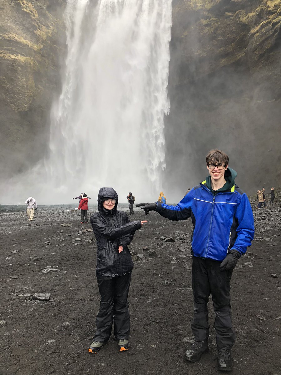 GreenheadGeog's tweet photo. Stop 2 today: Spectacular Skógafoss @Geol_Greenhead https://t.co/LOZ9v3NnhS