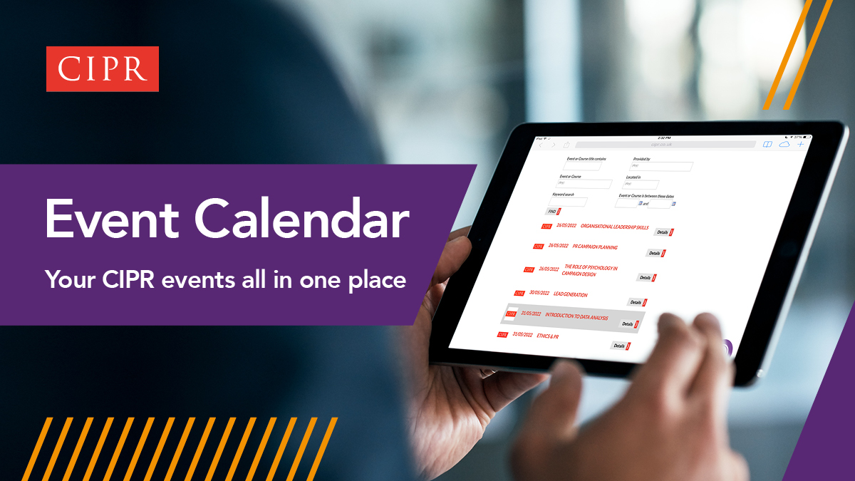 Have you checked out <a href="/CIPR_Global/">Chartered Institute of Public Relations</a>'s events calendar? Everything is now all in one place so it's easy to plan your training and ensure you have all your #CPD points sorted. Everything is listed here⬇️cipr.co.uk/CIPR/Events/Ev…
