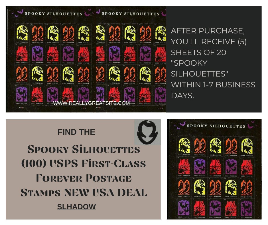 ShadowsDeal's tweet image. 💥Spooky Silhouettes (100) USPS First-Class Forever Postage Stamps NEW USA DEAL
Visit or website :👇
shadowsdeal.com

#foreverstamps #uspsforeverstamps #stampscollector #uspsstamps
#postagestamps #foreverstamps #uspspostage #stampprice #uspspostagestamps