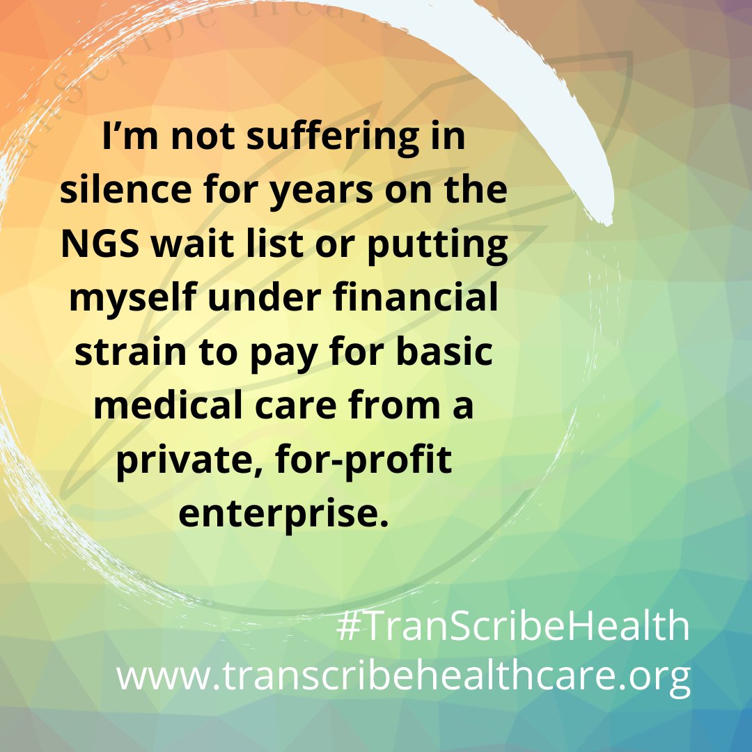 Tired of waiting years for access to medical care or paying for private treatment? Read how she found support and empowerment through self-medicating and community. 
#TransRights #SelfMedicating #Empowerment 

transcribehealthcare.org/our-stories/iv…