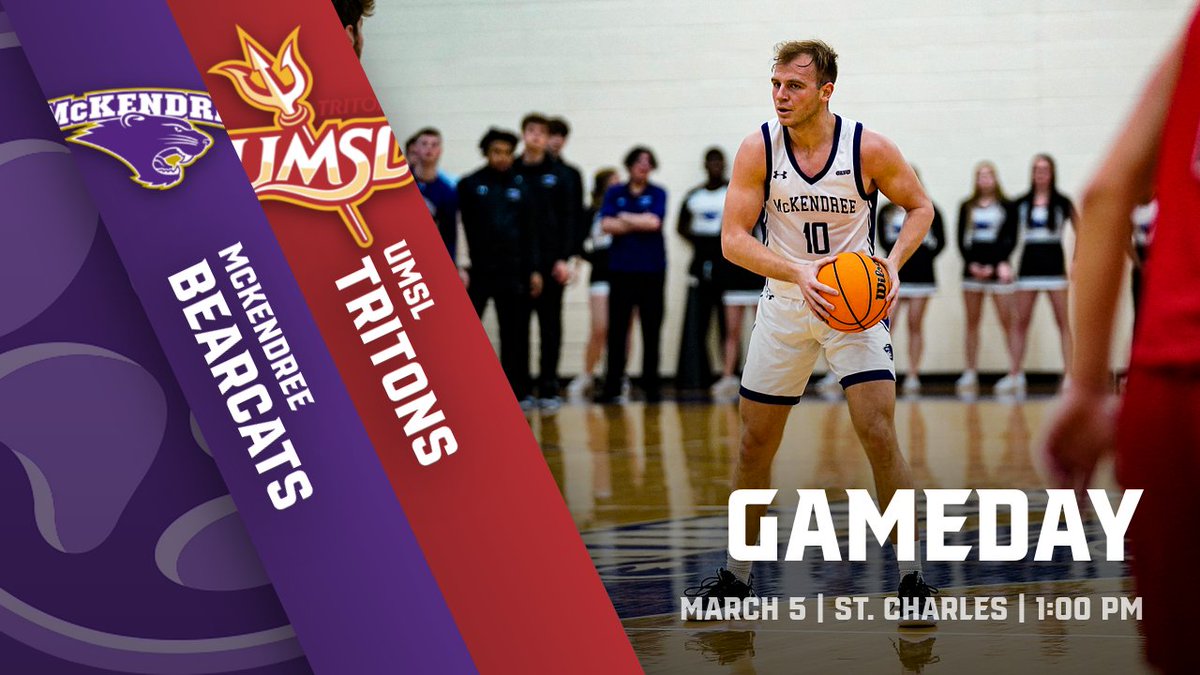 It's CHAMPIONSHIP TIME! 🏀😎

No. 6 @McKendreeHoops takes on No. 5 UMSL for the GLVC title! 

🕓1:00 PM
📍St. Charles, MO |🏟️ Hyland Arena 
🆚 @UMSLAthletics 
 📺glvcsn.com
📊tinyurl.com/3zk2vy42

#BearcatsUnleashed