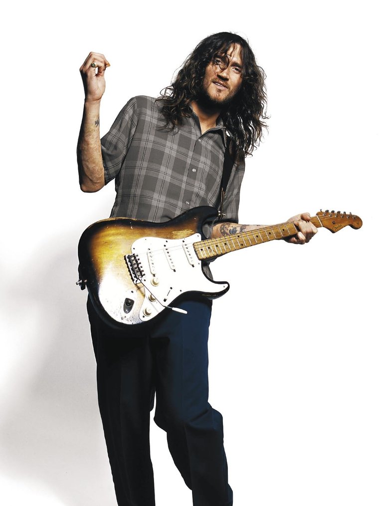 #HappyBirthdayJohnFrusciante March 5, 1970. John Frusciante is born in Queens, New York - John Frusciante with his loved 1955 Fender Strat #guitar #Fender #Stratocaster #JohFrusciante #RedHotChilliPeppers