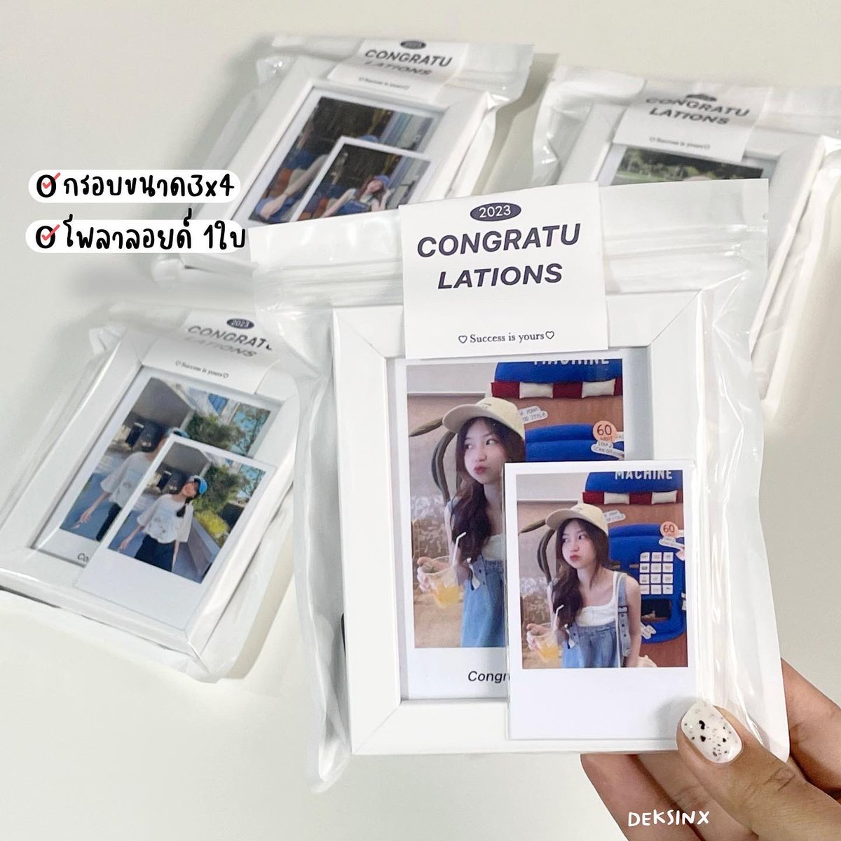 deksinx's tweet image. #แนะนำ 
Frame set สุดคุ้มม ✨
 จุใจ ในงบ 90.- 
สไตล์มิมิมอล 🤍

1 set 90.-
(สั่งซื้อ 5 set รับราคาพิเศษ)💖

สิ่งที่ได้รับในเซ็ต “frame set”
O กรอบรูปพร้อมภาพ ขนาด 3x4
O โพลาลอยด์ 1ใบ 
O ห่อแพ็คเกจสุดคลีน สไตล์มินิมอล
——————
#กรอบรูปของขวัญ #กรอบรูป #ของขวัญปัจฉิม  #ของขวัญ