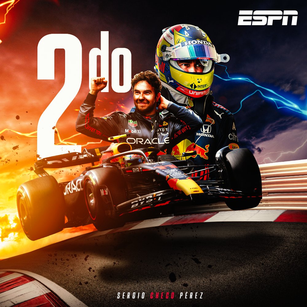 ESPNmx's tweet photo. ¡SEGUNDO LUGAR PARA CHECO PÉREZ! 🔥

Por primera vez, Checo Pérez arranca una temporada con podio en la #F1 🔝

#BahrainGP https://t.co/A41GvQ8GQD https://t.co/cE2KpLPYfQ