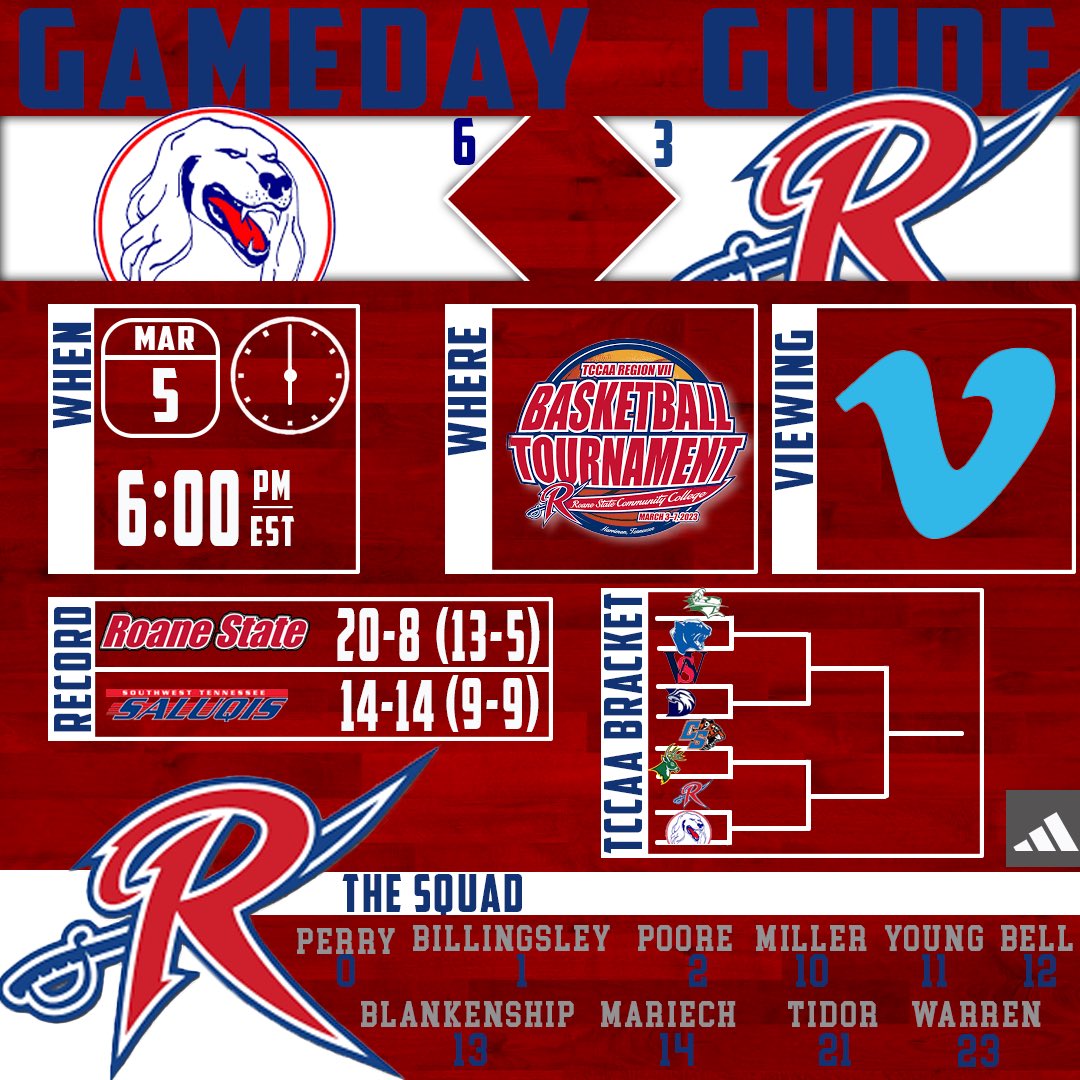 RSCCBasketball's tweet photo. TOURNAMENT TIME 📍Harriman, TN ⏱6:00pm est 🎥 https://t.co/0powJNhglM #FEARTHEBLADE🏀⚔️ https://t.co/zt0J2qxY8R