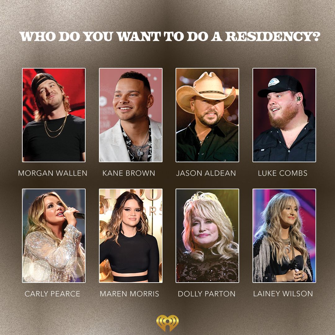 iHeartCountry's tweet photo. Who would you pack your bags and head to Vegas for? 👀🔥

Listen to all your faves: https://t.co/6emfJxjkUX https://t.co/DgfkrKeMrW