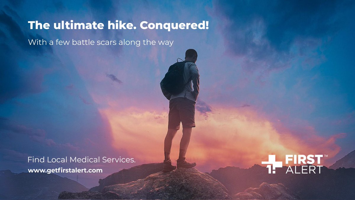 The ultimate adventure can sometimes be rough and leave you with a few bumps and bruises... 
Luckily, First Alert can get you to the closest Medical Service Provider for immediate treatment. So wherever your next adventure takes you, we've got you covered. 
#exploresafely