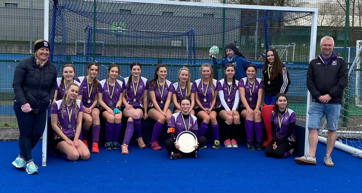CowbridgeHockey's tweet photo. A massive well done to our U16s for winning the Plate competition today.  Super proud of this awesome bunch of girls who really epitomise the definition of the word 'team' @SWYHA1 @ThePencilCaseCo #harrisandbirt https://t.co/QvuB3KewQU