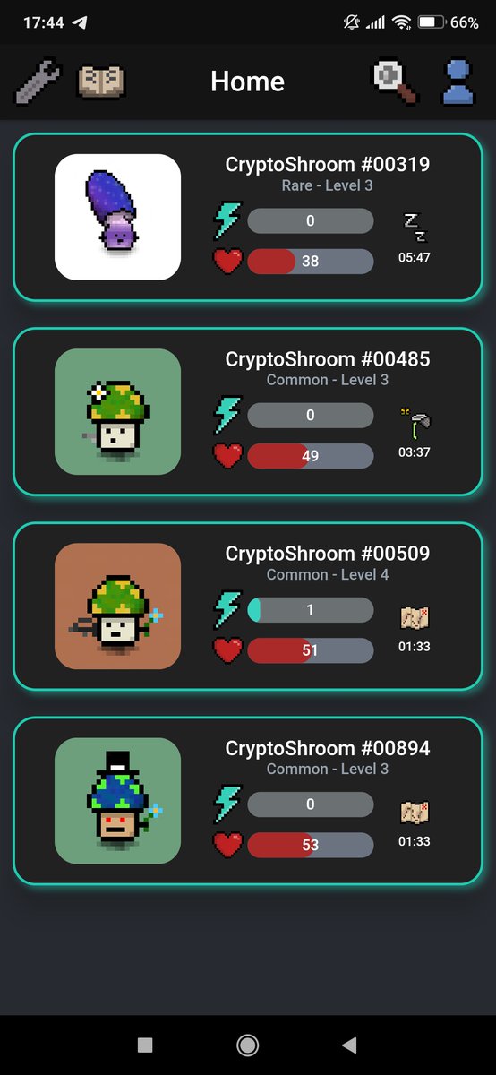 StradiJulius's tweet photo. ➡️ Let me introduce you my #shrooms crew 😇

Two of them are in exploration ⛏️, once sleep 💤 and one hunt 🏹

I have already collected some treasures, they will be useful to me in the near future 😏
I have found some $SPORES too 💰

@ShroomsCrypto 🍄
#EGLD #MultiversX #NFT #P2E https://t.co/AdCLq4cGDu