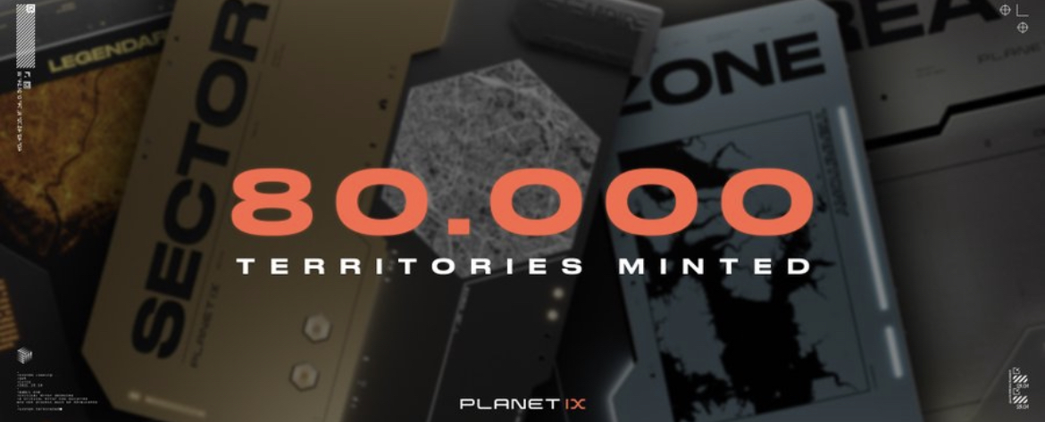 CryptoDefiGems's tweet photo. Another big milestone hit over at @Planetix0…

This time, 80k territories minted!👏

Have you got yourself some $IXT yet? https://t.co/H0m1XLwguF