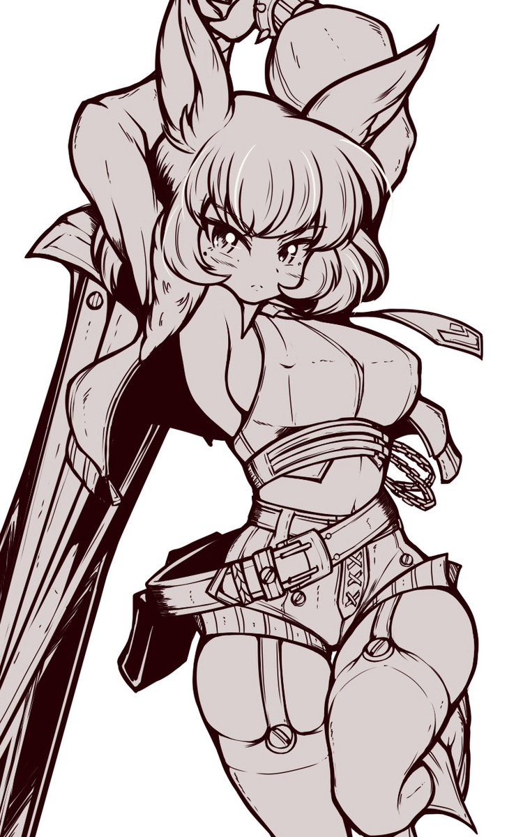 「#WIP rude bnuy 」|H (エイチ) 🈺のイラスト