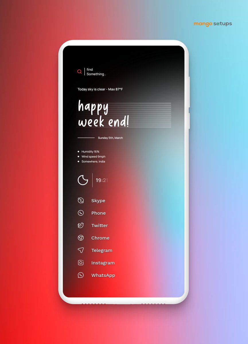 mangosetups's tweet photo. - Launcher @NiagaraLauncher
- Popit Kwgt & Wallberry @RajjAryaa
- Noodlelines Icons @Fishy_Studios
- Hishoot2i @sreeragag7
#aahomescreens @AndroidAuth
#ddscreens @DroidDecor
#RADSetup @RajjAryaa
#mangosetups #homescreen
#androidtheme #androidsetup
https://t.co/umesKxltcT https://t.co/2dFJ3eJV4d