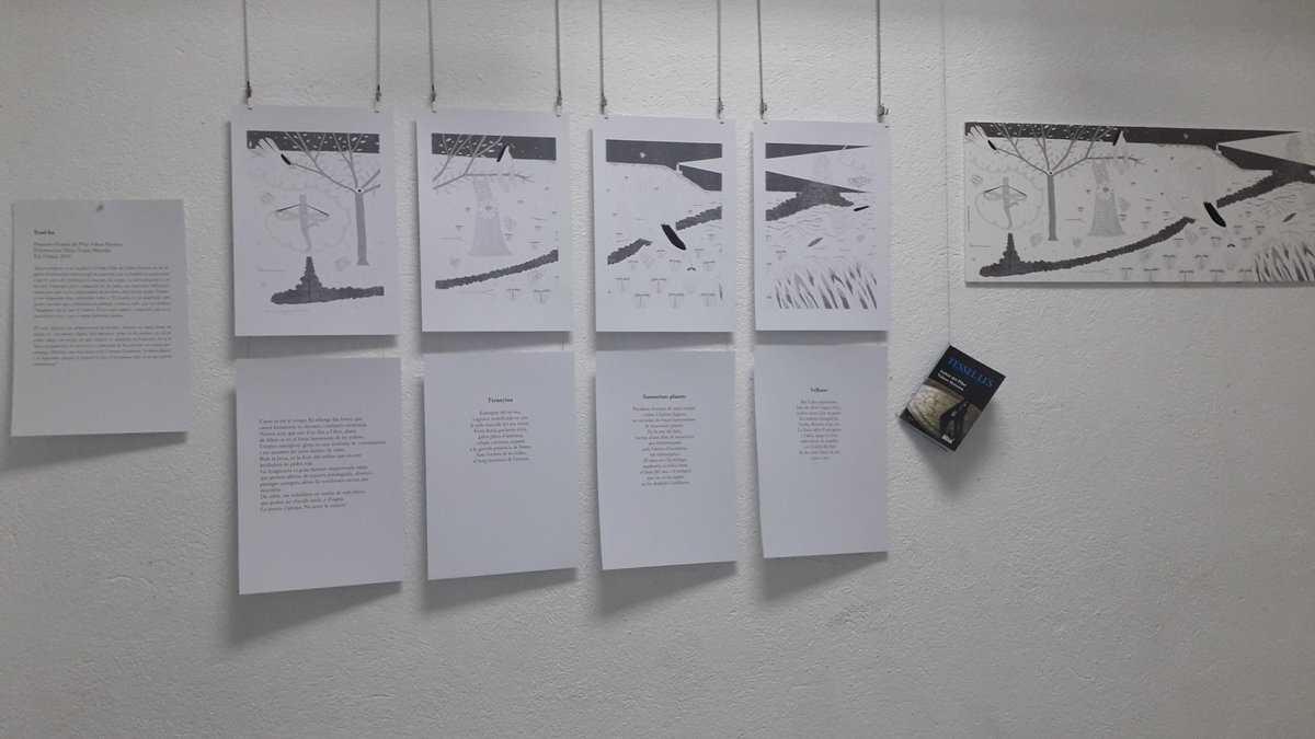 Nuriatom's tweet photo. Aquest divendres 10 de març, a les 20 h, a la Sala Jaume Palau de l'associació veïnal de St. Julià (Vilafranca del Penedès), inauguro molt ben acompanyada una petita exposició amb quatre projectes on he il•lustrat poesia. https://t.co/E88PwZhoHJ