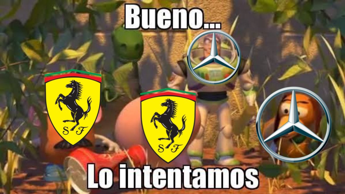 Los de Ferrari y Mercedes mientras Checo Pérez, Max y Alonso suben al podio  🥇🥈🥉en el #GPBahrein