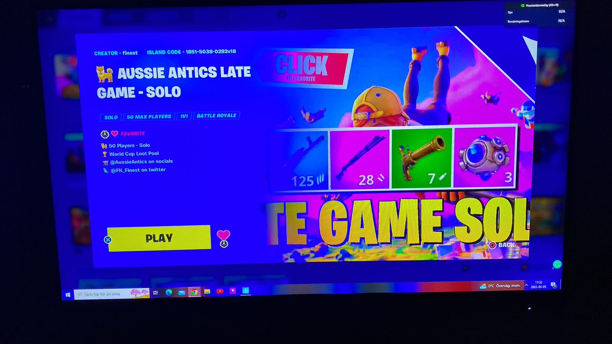 thomasking004's tweet image. #aussieantics. Fortnite back  agan.