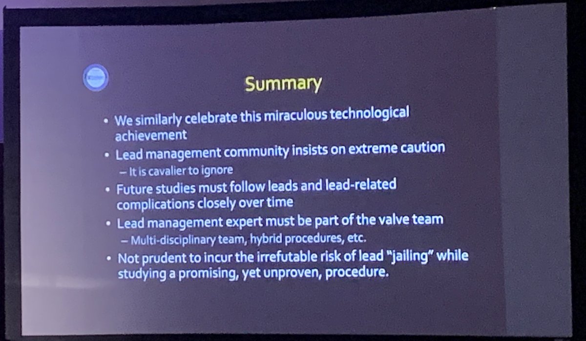 JK Han MD (@netta_doc) on Twitter photo Transcatheter TV interventions
JAILING pacemaker/ICD leads - <a href="/rdschaller/">Robert Schaller</a>
⭐️ Get #EPeeps on the CV team *early*
Jailing is has risks!
🗑️ lead damage (esp pacer dependent pts)
🗑️ ⬆️⬆️difficulty & risk w/ later extraction - may be committing pts to surgical extraction
#ACC23 Transcatheter TV interventions
JAILING pacemaker/ICD leads - <a href="/rdschaller/">Robert Schaller</a>
⭐️ Get #EPeeps on the CV team *early*
Jailing is has risks!
🗑️ lead damage (esp pacer dependent pts)
🗑️ ⬆️⬆️difficulty & risk w/ later extraction - may be committing pts to surgical extraction
#ACC23
