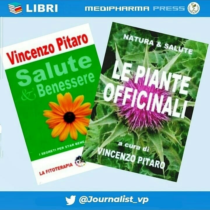 Journalist_vp's tweet photo. #Libri 📚 #Salute &amp; #Benessere • #VincenzoPitaro ○ La #fitoterapia dall'A alla Z ○ In #armonia con la #natura ○ L'#Aromaterapia ○ #Pitaro • Edizioni #MediPharma #Press • #Pharma https://t.co/wgLkLj84TR