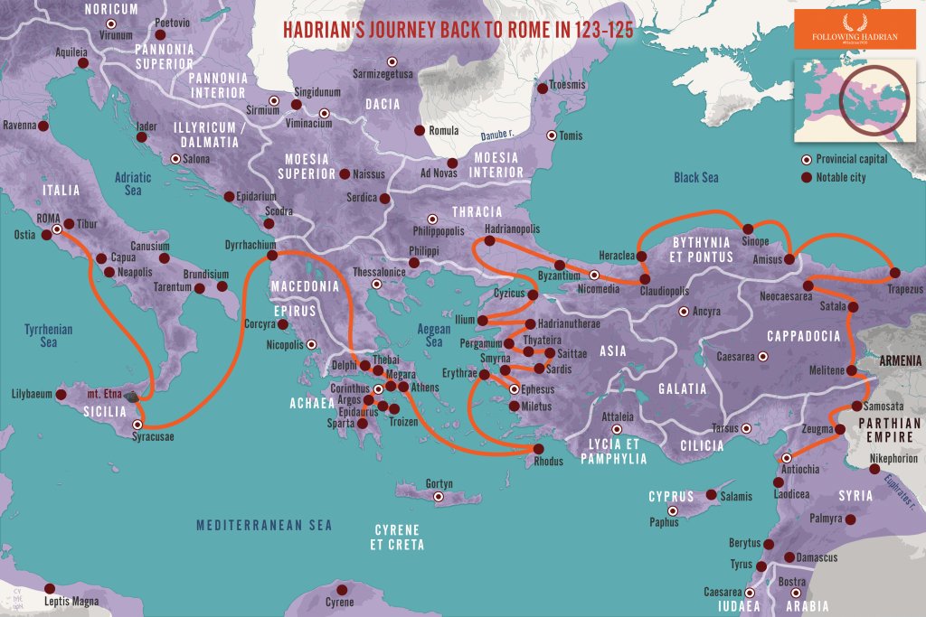 carolemadge's tweet image. Looking forward to travelling to northern and western Türkiye, following in the footsteps of Emperor Hadrian, who journeyed to the East between AD 123 and 125.
google.com/maps/d/u/0/edi…
#Hadrian1900 #HadriansTravels #SupportTurkey 🇹🇷♥️
Arriving in Antioch by June 123, Hadrian