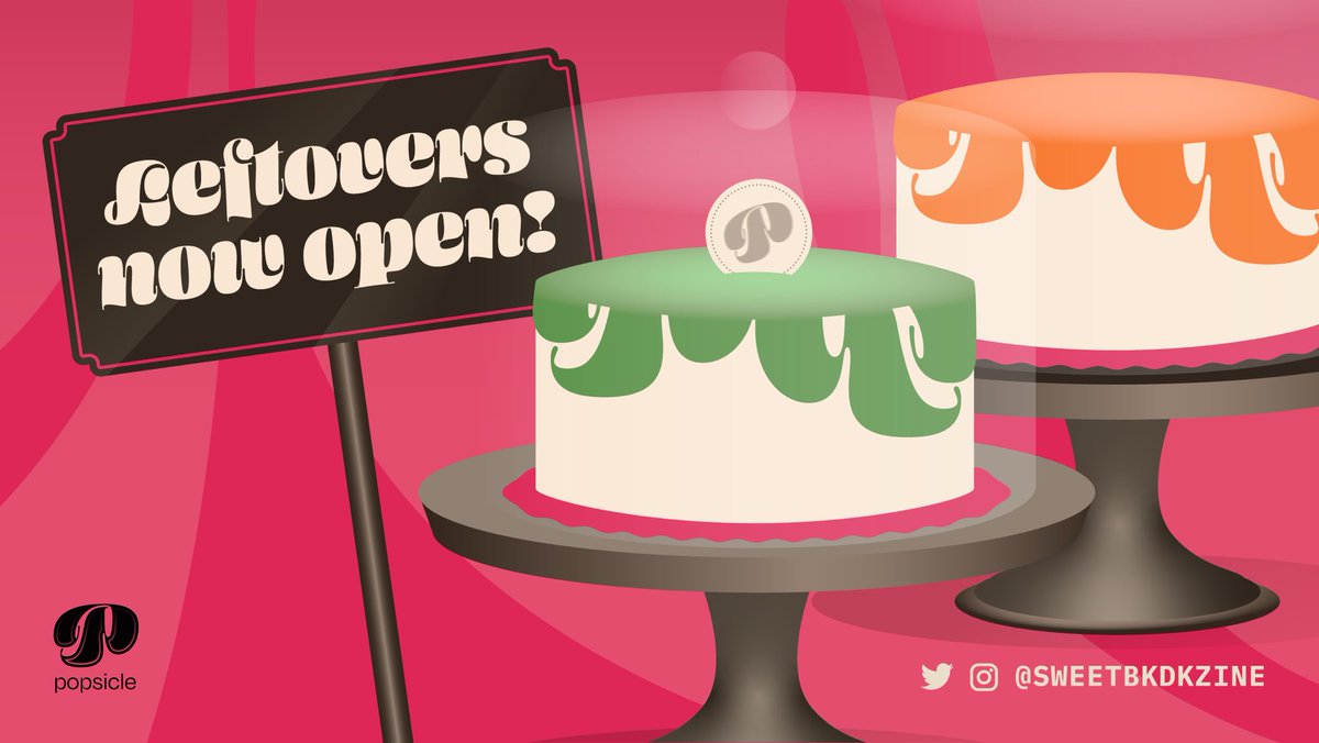 🍰LEFTOVERS OPEN!🍰

Satisfy your sweet tooth with all the yummy things you might've missed at preorders. But don't wait! The bakery closes on April 5th.

🔗 sweetzine.bigcartel.com

⬇️See below for items and details!

#zine #bkdk #dkbk #nsfw