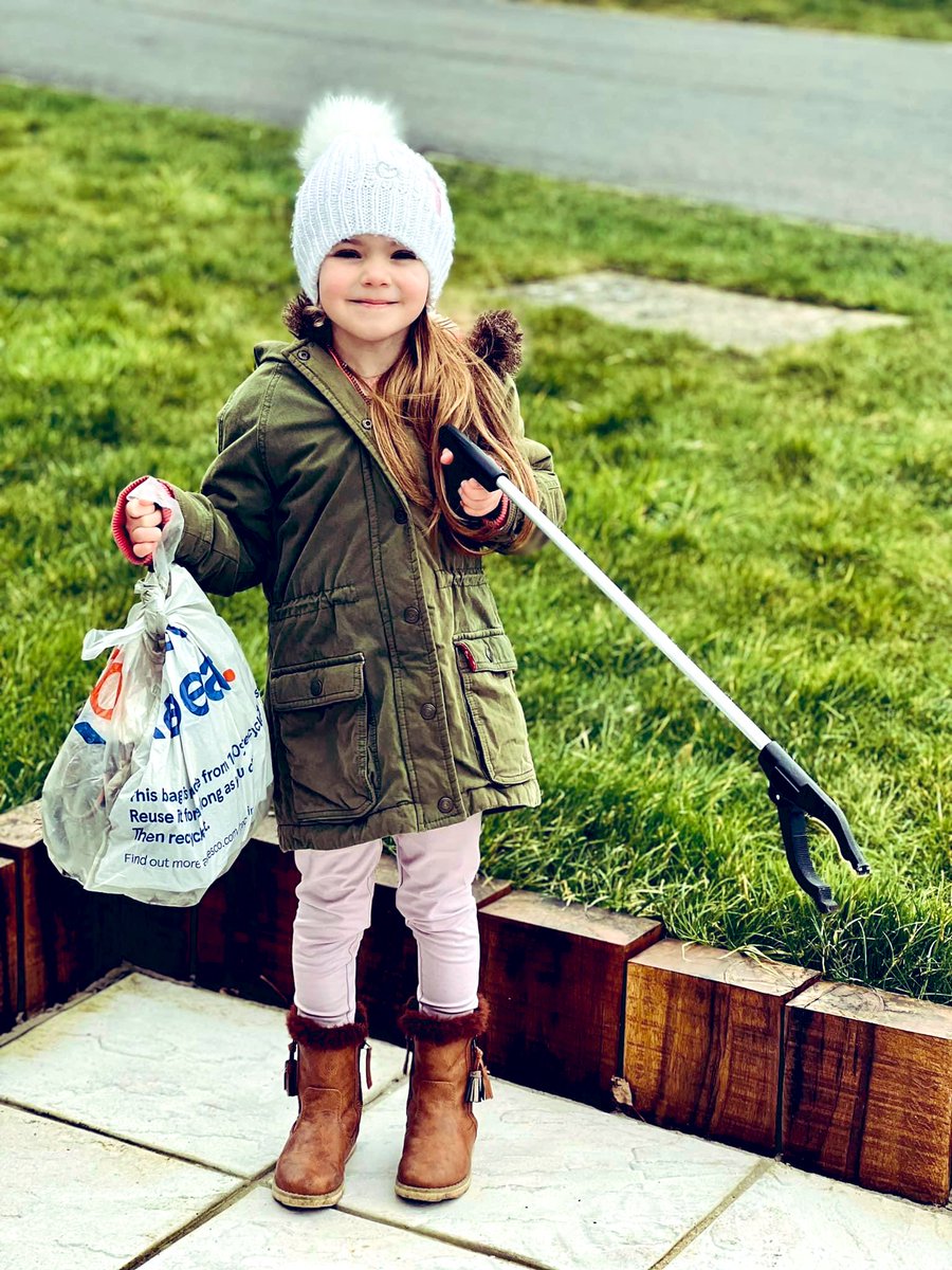 When your six year old wants to do a litter pick around your village…quick Amazon delivery for some pickers &amp; 6 bags later on a Sunday walk and she wants to go again! Proud mum!