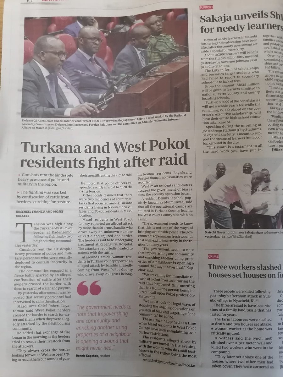 To the government and agency, let's avoid misinformation and propaganda from a selected group . Let's go to the real menace and engage both communities for a long lasting peace keeping.