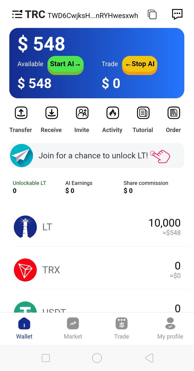 Guys there is an LT wallet airdrop going on 

Download the app here 👇
play.google.com/store/apps/det…

You will get 10K LT ($548) if you Enter my invitation code
👇
 S8BWkm

Try it out 

<a href="/hey_wallet/">Hey Wallet!</a> send 15000 $CHILI to the first 150 retweets