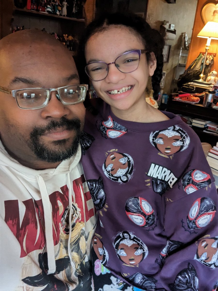 cagedbishopcos's tweet photo. @JeannieJ3842 got our daughter and I sweats from the @Target /@Marvel Black History Month collection and man are they comfy ! #blerdcosplay #unapologeticallyblerd #blackcosplayer #perceptionblerd #cagedbishopcosplay #blerdcosplayer #blackcosplayerover30 https://t.co/pAOcqWJ4zW