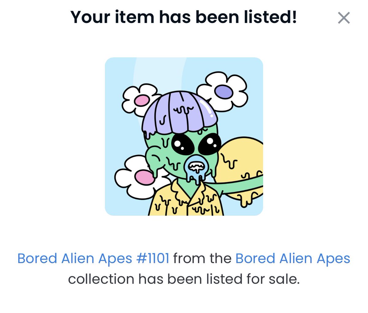 Bored Alien Ape in #OpenSea Happy Shopping🤠🙏🔥❤️😎✅😃🆗😇#NFT #NFTCommunity #NFTCollectors #Gold #Silver #Auctions #Amazon #Ebay #Doge