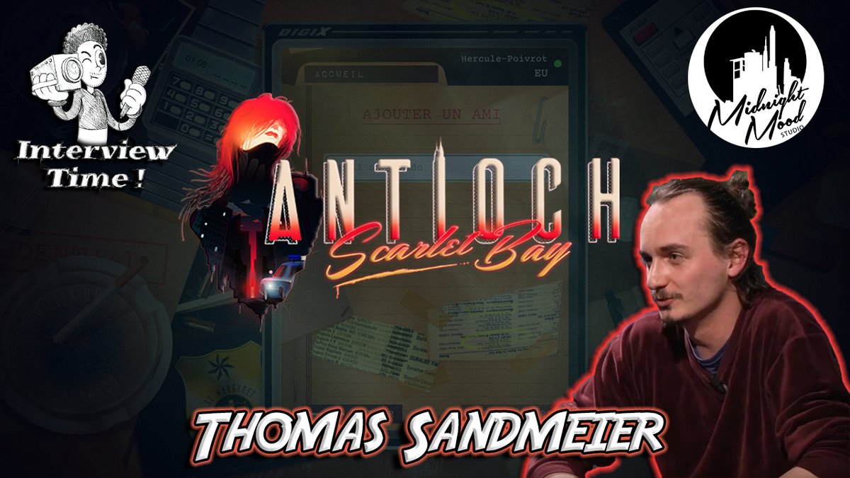 IliesSelka's tweet image. Nouvelle vidéo ! J'ai eu le plaisir d'interviewer Thomas Sandmeier du @MMoodStudio !

Nous allons parler d'Antioch Scarlet Bay, un jeu narratif fantastique de @FibreTigre et édité par @Unexpected_std 

N'hésitez pas à RT la vidéo 🔥
youtube.com/watch?v=tHuELx…