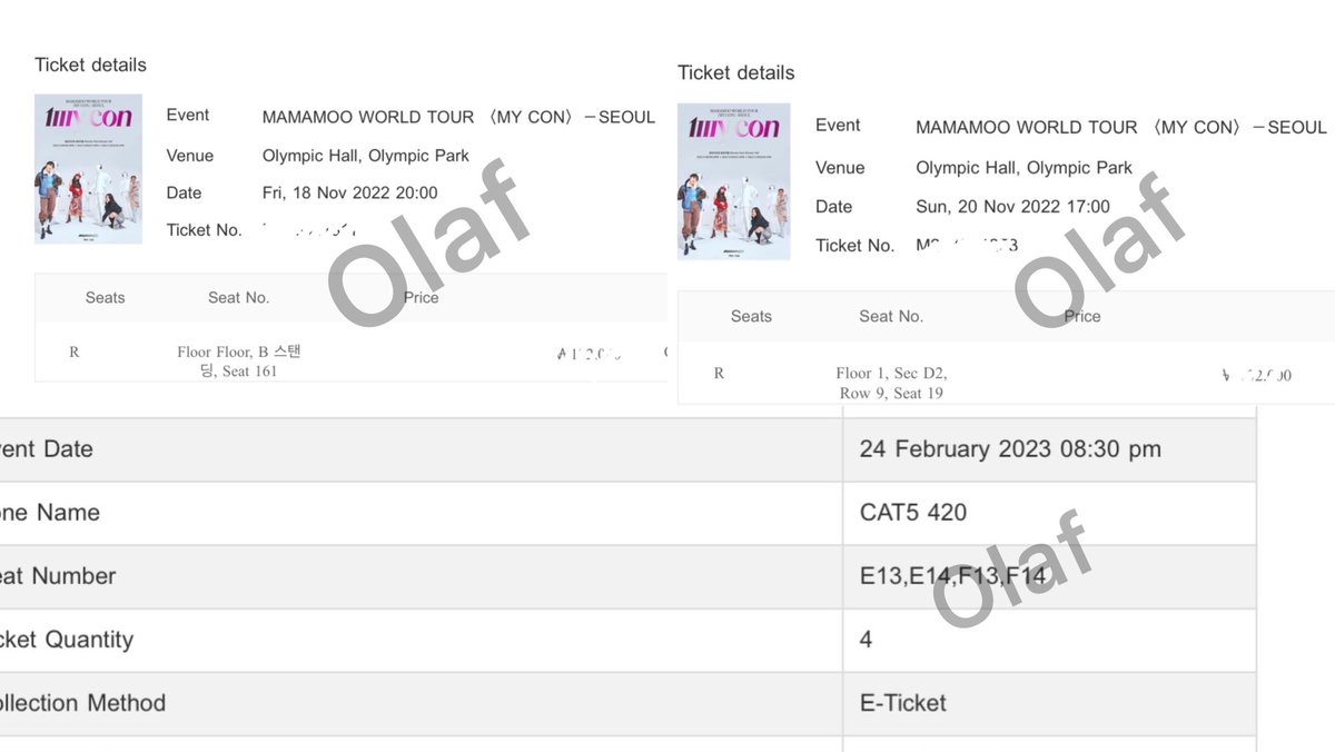 Olaf0319's tweet photo. [ TICKETING PROOF THREAD 🎫‼️‼️] https://t.co/oONZxWftQU