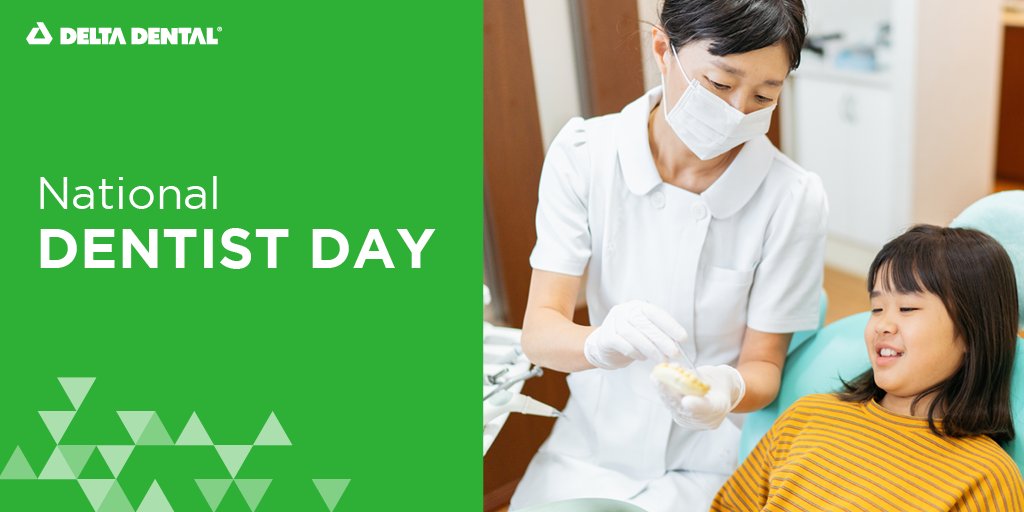 In honor of National Dentist Day, we’d like to thank all the #dentists in the Delta Dental network for making our mission in the advancement of #oralhealth a reality. bit.ly/3KdiWJx #NationalDentistDay #Holiday #OralHealth