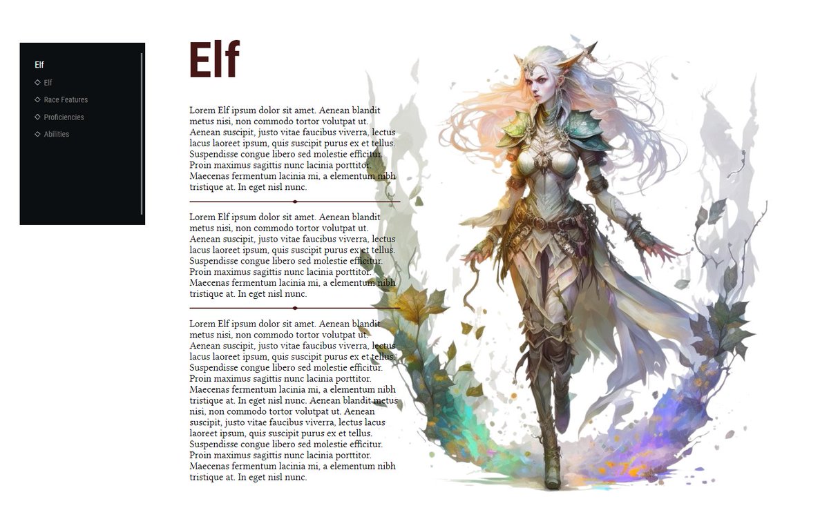 Elves have another sleep gimmick: they only sleep for 4 hours a day and can't dream. In fact, their sleep is not even real sleep.

If you want to play with us: 
callofheroesrpg.github.io

#dungeonsanddragons #rpg #tabletopgames #ttrpg #5e #dnd5e #onednd #ttrpgcommunity #gamenight