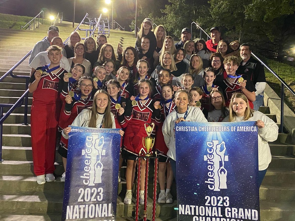 BGrummert's tweet photo. Last night at CCA Nationals…all our cheerleaders received a scholar award for their GPAs! 
NBCA received National Championship and Grand National Championship for the entire JV division!Our coach was awarded top 25 coaches in the nation! https://t.co/rGCUaUbHii