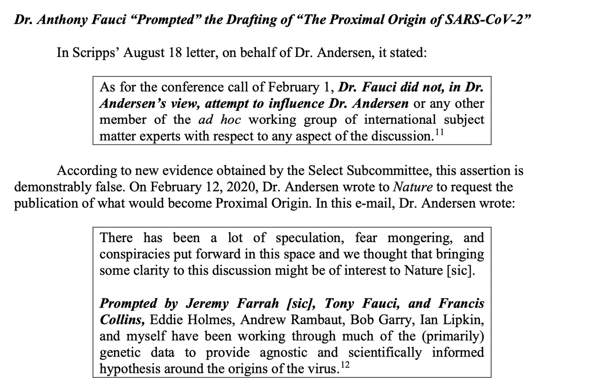 garyruskin's tweet photo. "Prompted by Jeremy [Farrar], Tony Fauci, and Francis Collins...." https://t.co/7I5DtNIQKi