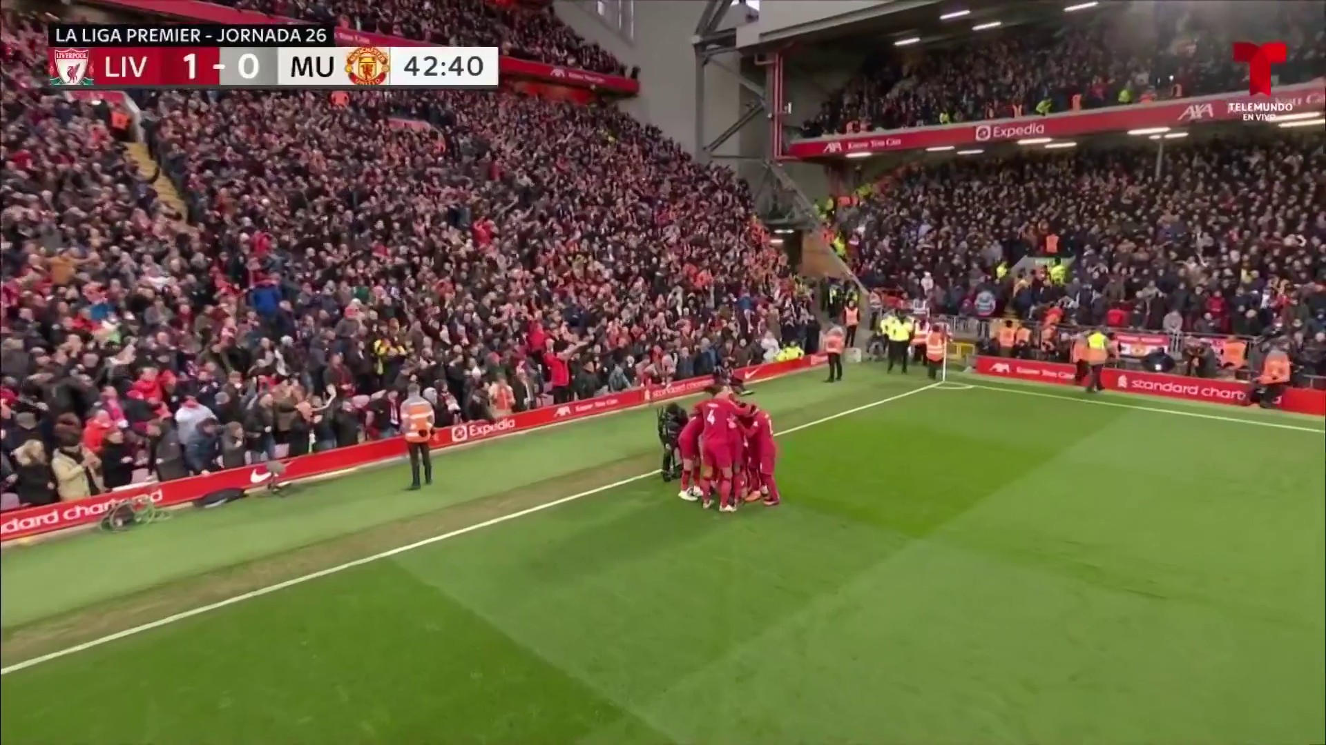 The pass. 🎯 The finish 💥

Cody Gakpo opens the scoring for Liverpool in style. ✨

(📽️:@TelemundoSports)