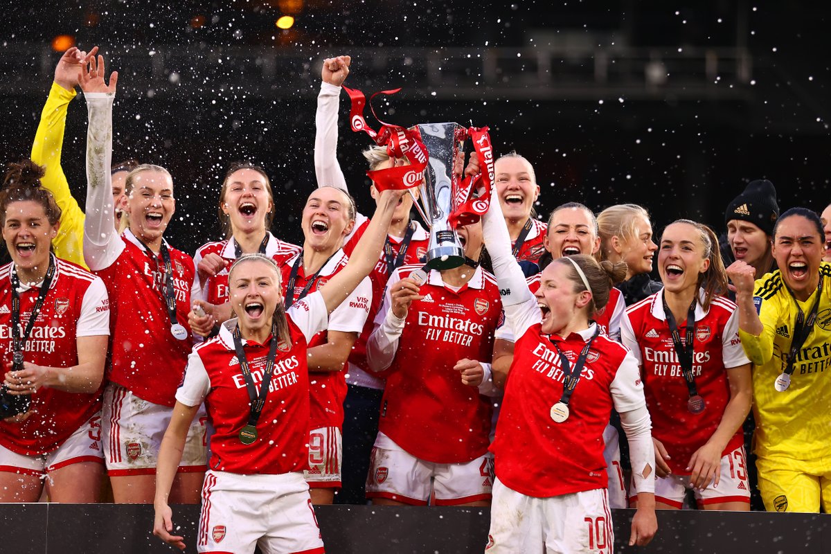 BarclaysWSL's tweet photo. 🏆 @ArsenalWFC 2023 #ContiCup Final Winners 🏆 https://t.co/X5HuKvOUK2
