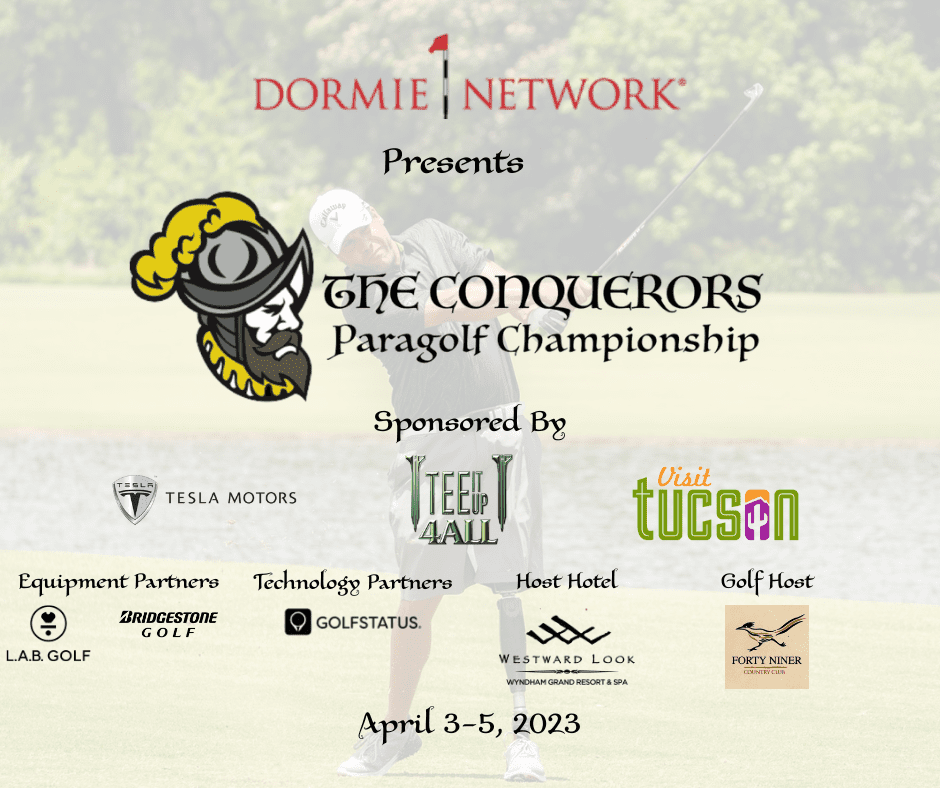 Well, we're in the final stretch to this year's Conquerors Championship.  While registrations have been brisk, there are still a few spots open, so don't wait!  

Couple of announcements and updates on our schedule.  #@conquerors #adaptivegolf

bit.ly/3ZCWBte