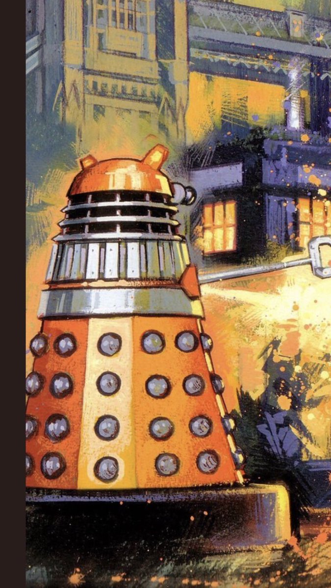 Oliver_SR_'s tweet photo. Also in non train news I did a quick and nasty repaint on this small Dalek for a laugh. Based on the Product enterprise box art. #Daleks #CustomDalek https://t.co/TOqTF2jE2Y