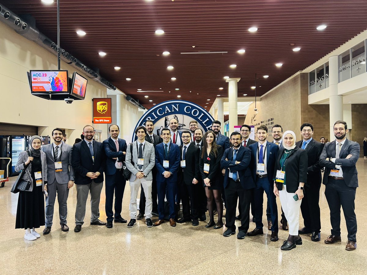 The future is here! Had the chance to meet these super 🌟 ✨ #ACCFIT, residents, and students representing the Jordanian American Physicians Association #JAPA 🇯🇴🇺🇸here at the #ACC2023 #WCC2023 #Cardiotwitter #WIC
